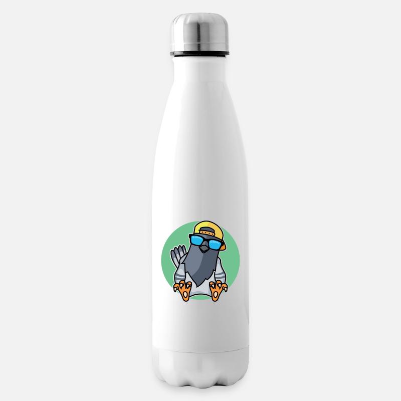 Cooles Täubchen - Isolierflasche - Weiß