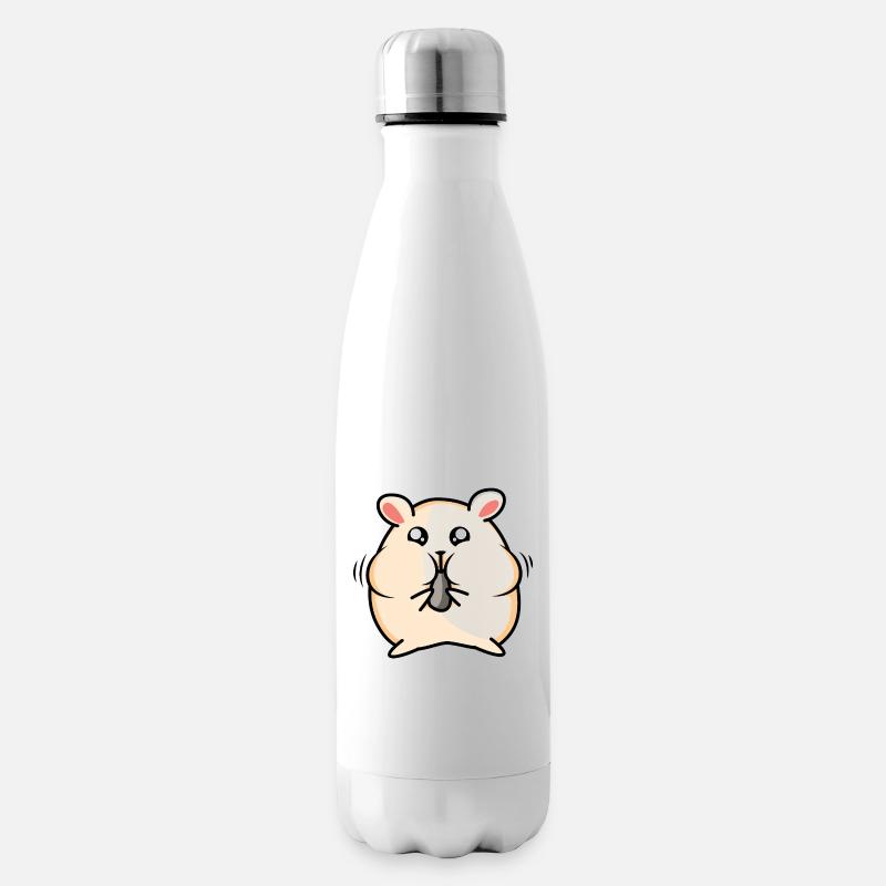 Süßer Hamster - Isolierflasche - Weiß