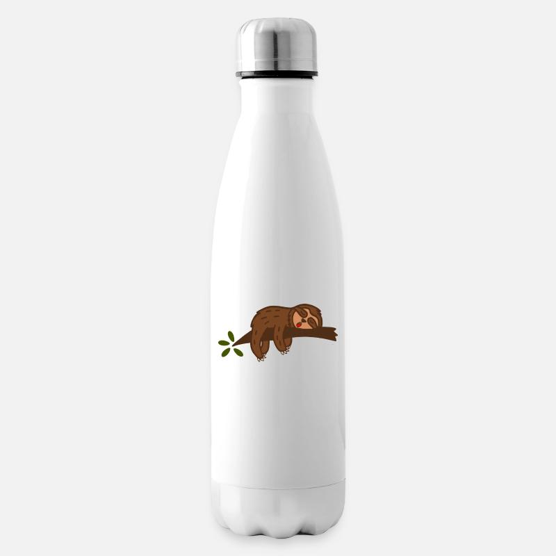 Faultier - Isolierflasche - Weiß