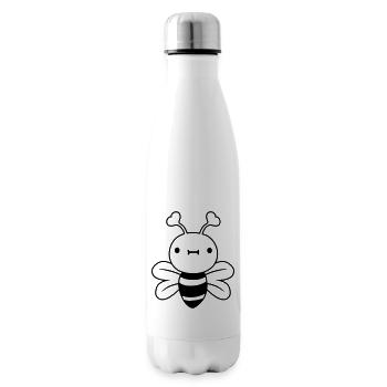 kleine nette biene hornisse wespe - Isolierflasche - Weiß - Rechts
