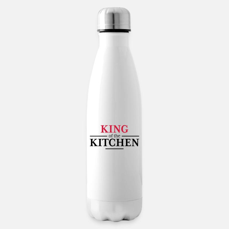 King of the Kitchen - Isolierflasche - Weiß