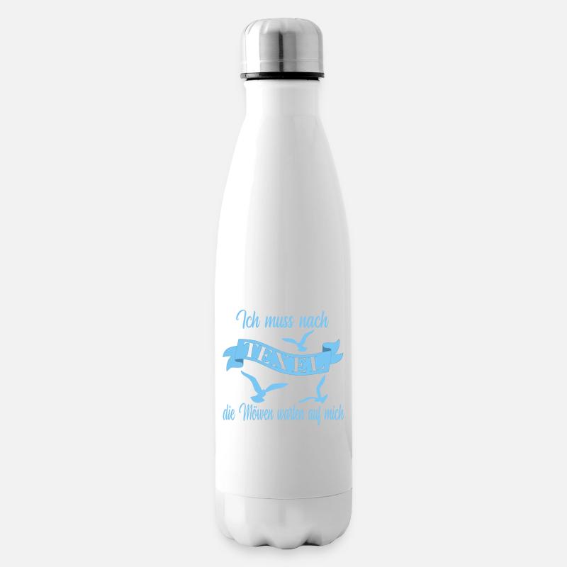 Texel Insel Urlaub - Isolierflasche - Weiß