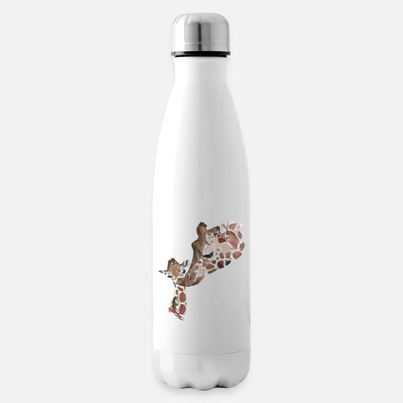 Girafes - Bouteille isotherme - blanc