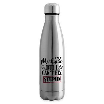 I 'm A Mechanic - Insulated Water Bottle - silver - Right