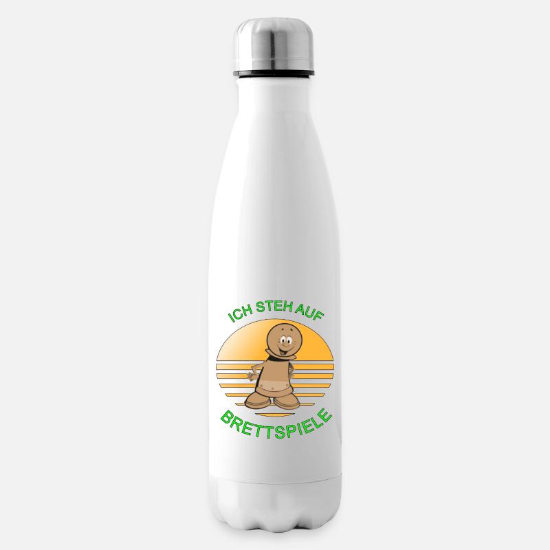 Ich steh auf Brettspiele Spruch Brettspieler - Isolierflasche - Weiß