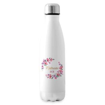Maîtresse en or - Bouteille isotherme - blanc - Droite