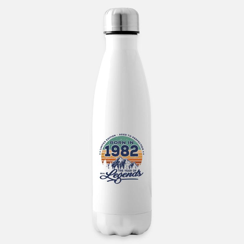Legenden werden 1982 geboren - Isolierflasche - Weiß