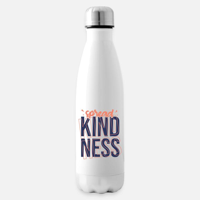 Freundlichkeit Statement Vorbild Geschenk - Isolierflasche - Weiß