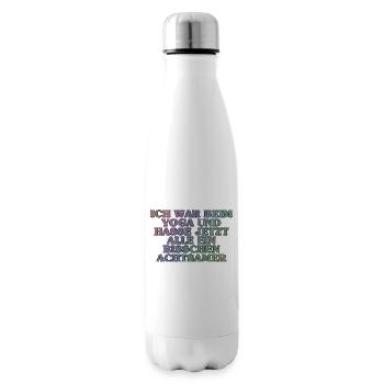 ACHTSAMES hassen - Isolierflasche - Weiß - Rechts