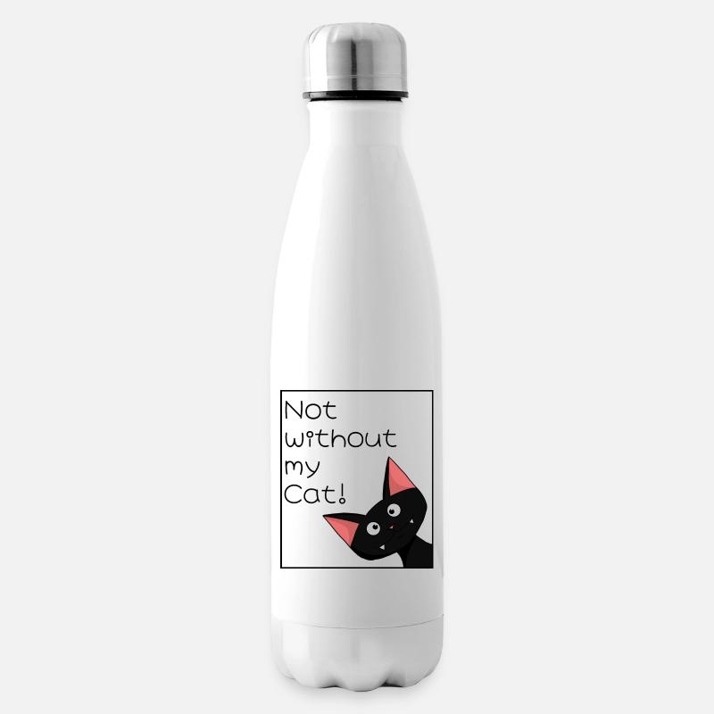 Nicht ohne meine Katze - Isolierflasche - Weiß