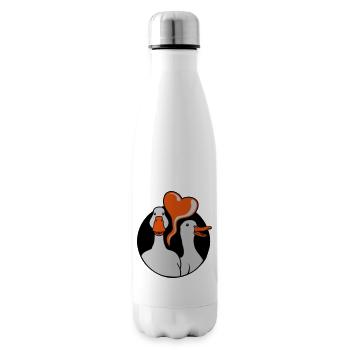 Heart 2 sweet geese - Insulated Water Bottle - white - Right