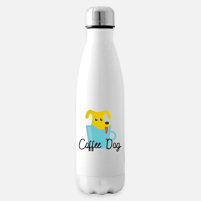 Coffee Dog - Isolierflasche - Weiß