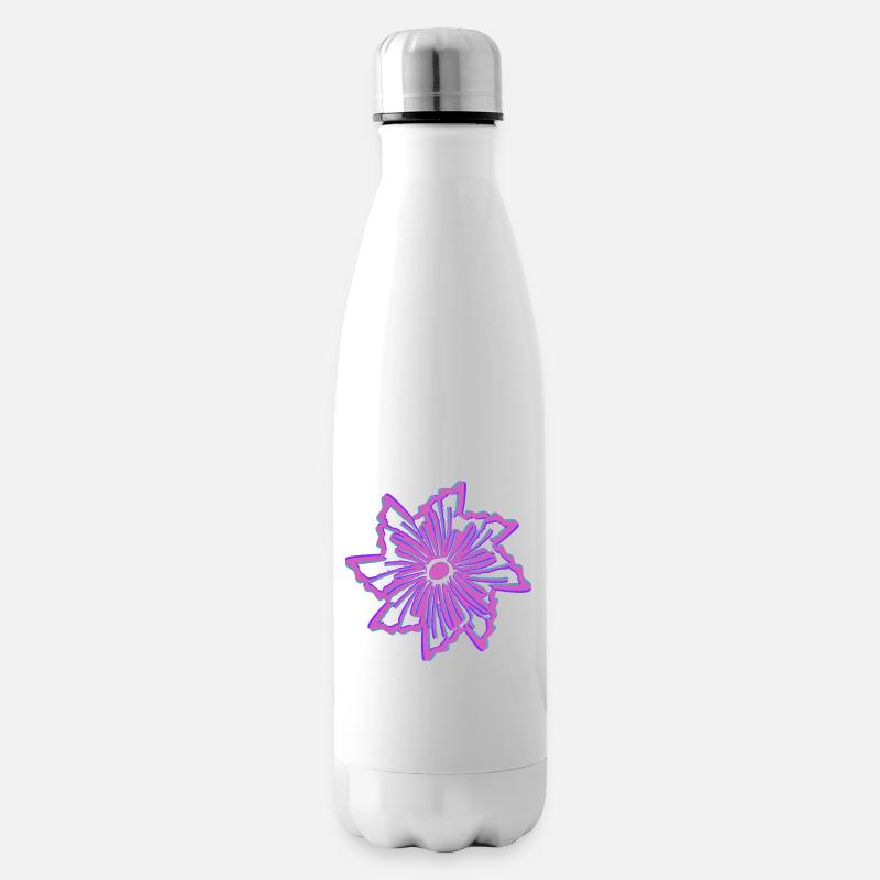 Blüte - Isolierflasche - Weiß