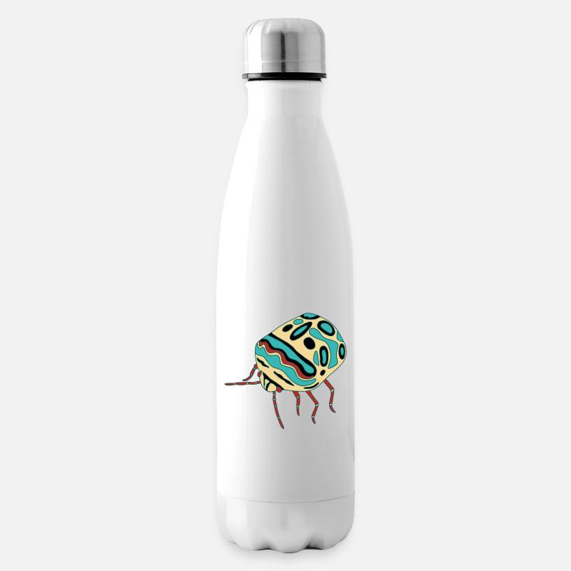 Insecte multicolore - Bouteille isotherme - blanc