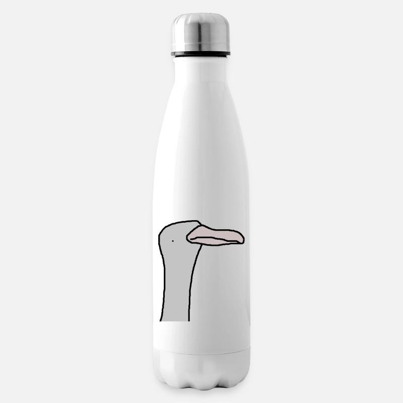 Strauß - Isolierflasche - Weiß
