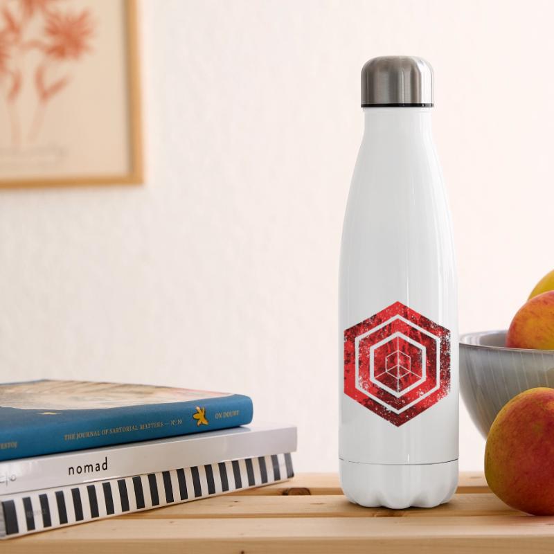 hexagon programming programmer coding geometric Insulated Water Bottle