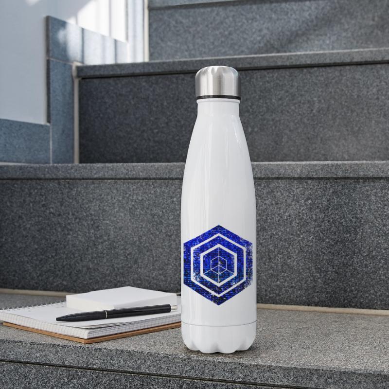 hexagon programming programmer coding geometric Insulated Water Bottle