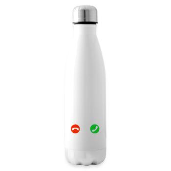 Sommer Figur Anruf - Isolierflasche - Weiß - Rechts