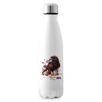 Der rot-schwarze Adler - Isolierflasche - Weiß - Rechts