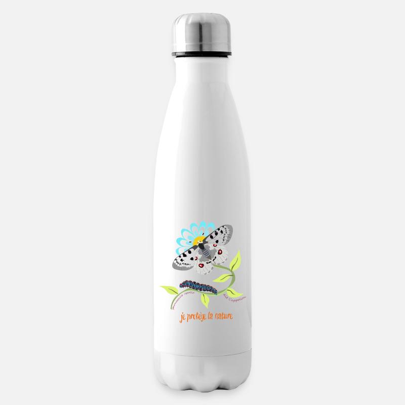 Apollo-Schmetterling - Isolierflasche - Weiß