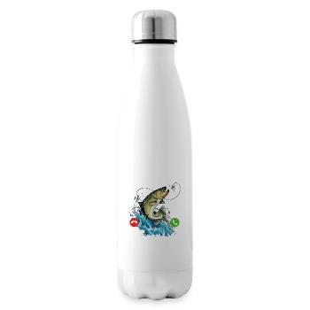 Die Angel ruft an... Aus dem Weg, ich muss los! - Isolierflasche - Weiß - Rechts