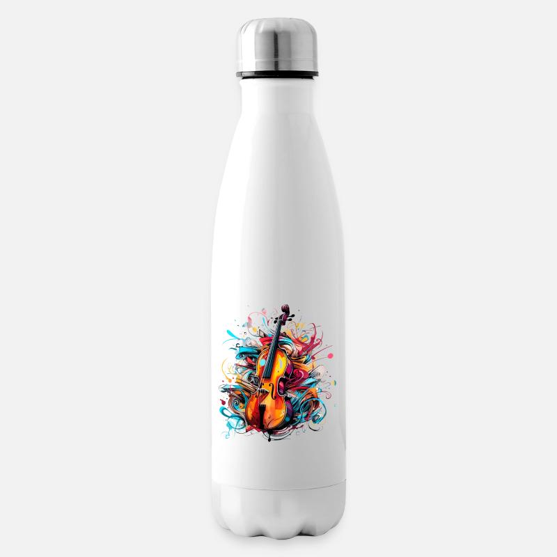 Geige Graffiti Style - Isolierflasche - Weiß