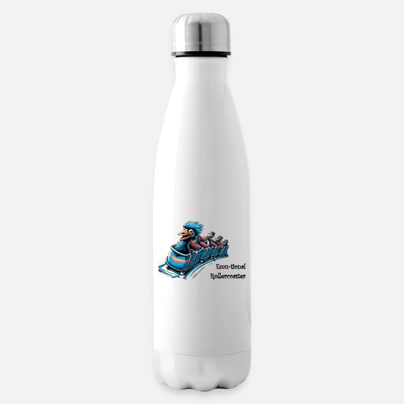 Emu-tional Rollercoaster - Isolierflasche - Weiß