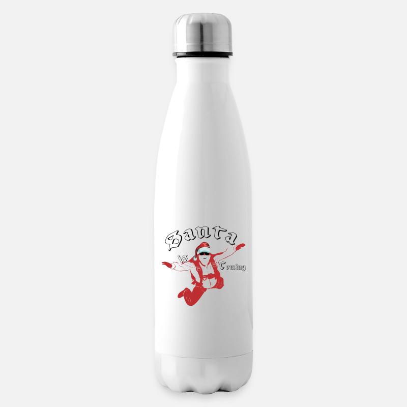 Santa Claus, dass dir ein lächeln schenkt - Isolierflasche - Weiß