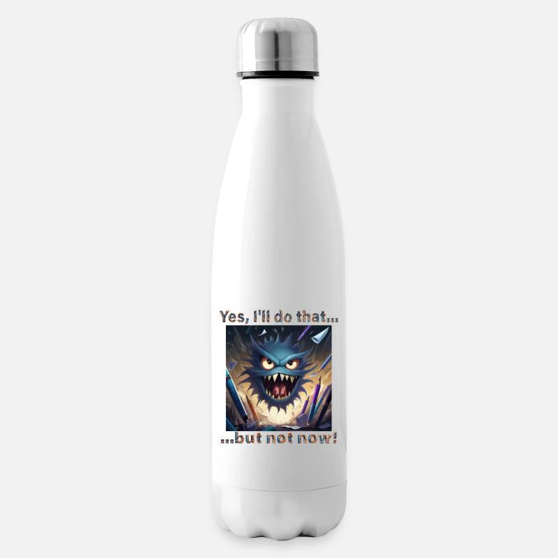 Gestresst? Dann mach dir Luft mit diesem Monster! - Isolierflasche - Weiß
