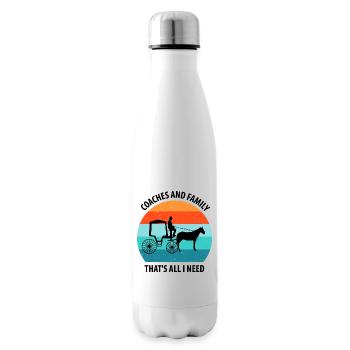 Coachman Carriage Horse-drawn carriage Carriage - Insulated Water Bottle - white - Right