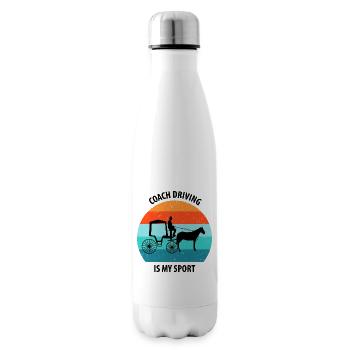Calèche de cocher Calèche tirée par des chevaux Calèche - Bouteille isotherme - blanc - Droite