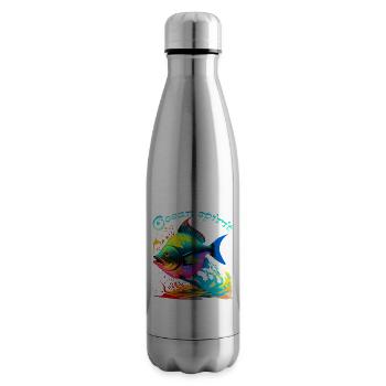 Geist des Ozeans. Bunte Fische - Isolierflasche - Lightsilver - Rechts