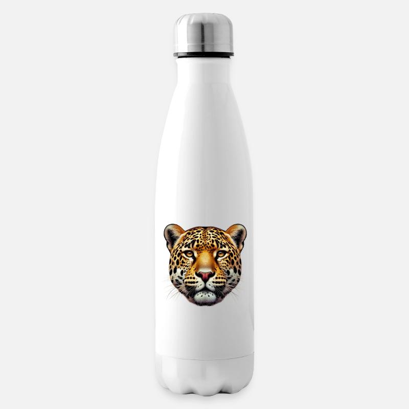 Leopard - Isolierflasche - Weiß