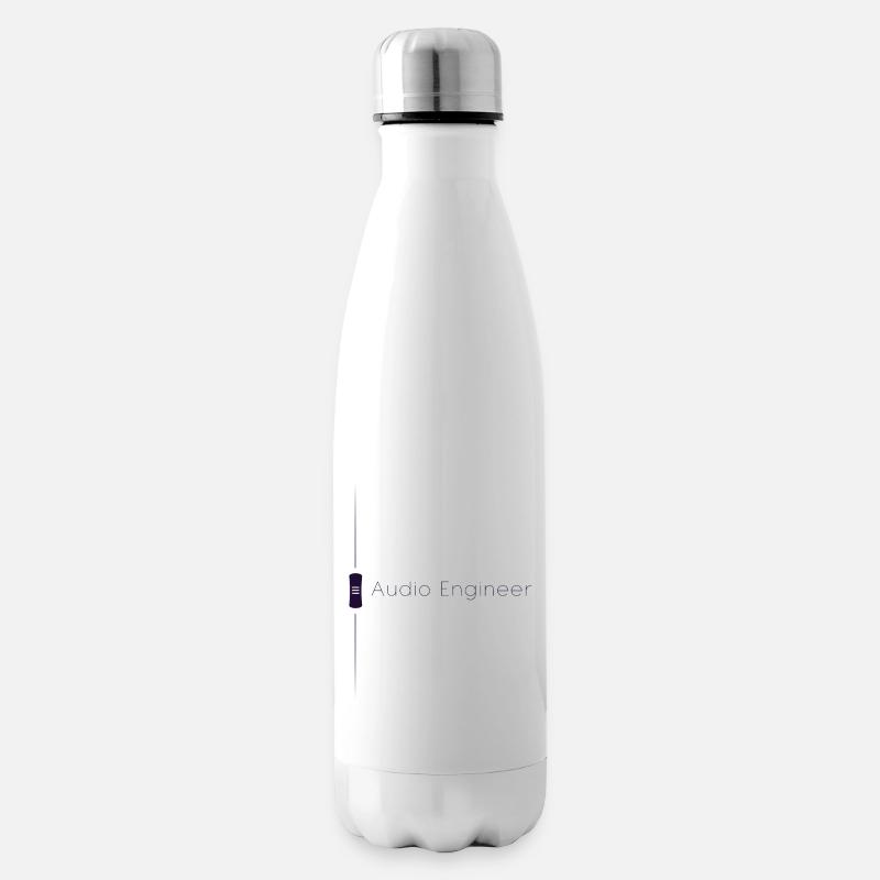 Fader de l’ingénieur du son violet - Bouteille isotherme - blanc