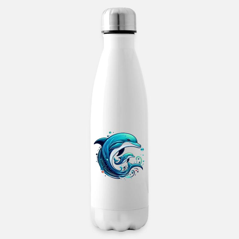 Delfin - Isolierflasche - Weiß