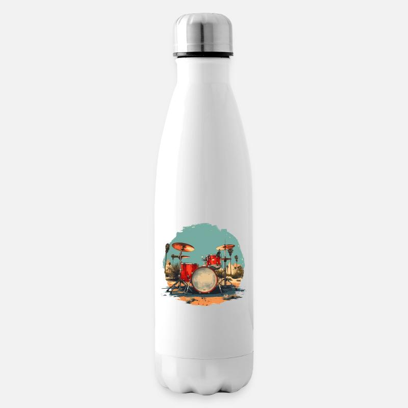 Vintage Trapset - Isolierflasche - Weiß