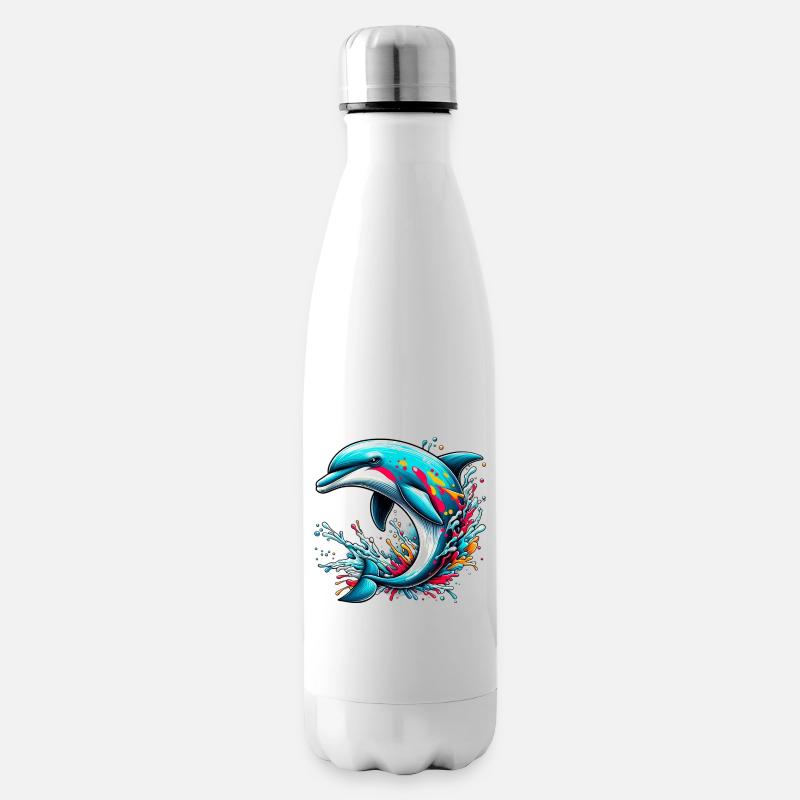 Delfin - Isolierflasche - Weiß