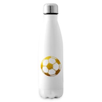 Football - Gold - Insulated Water Bottle - white - Right