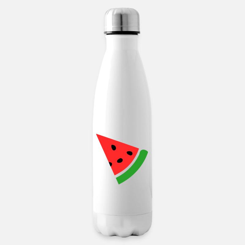 Wassermelone Melone - Isolierflasche - Weiß