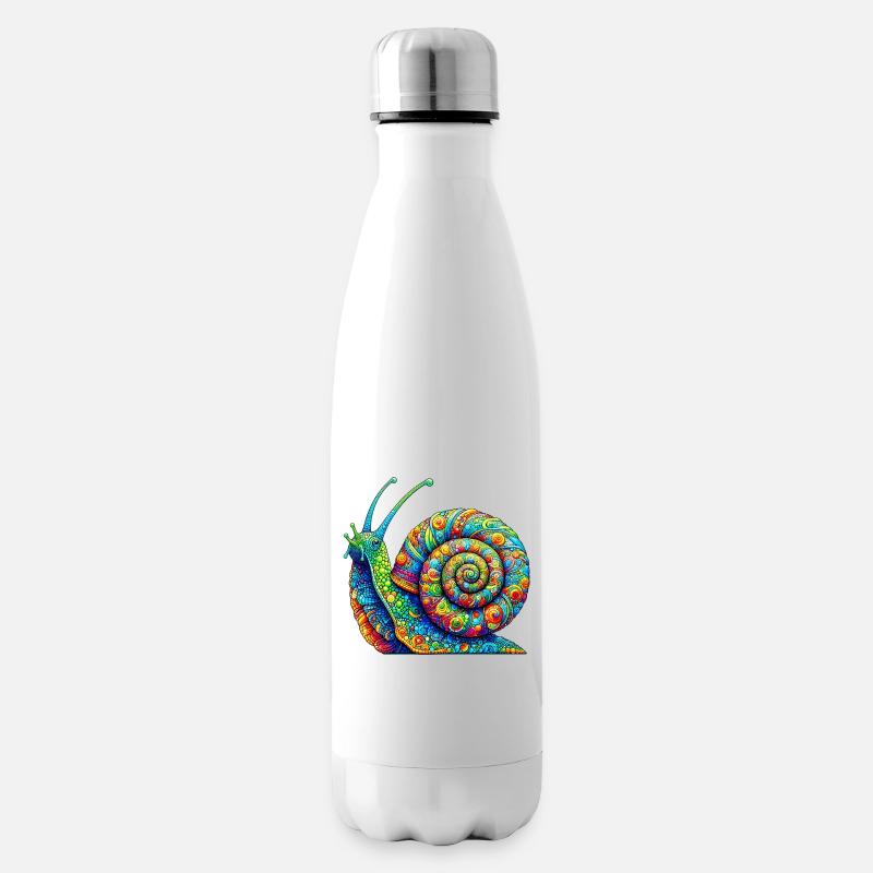 Schnecke - Isolierflasche - Weiß