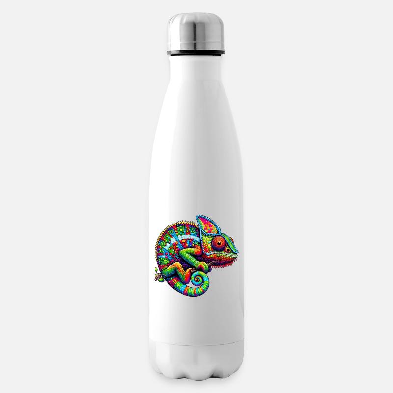 Chamäleon - Isolierflasche - Weiß