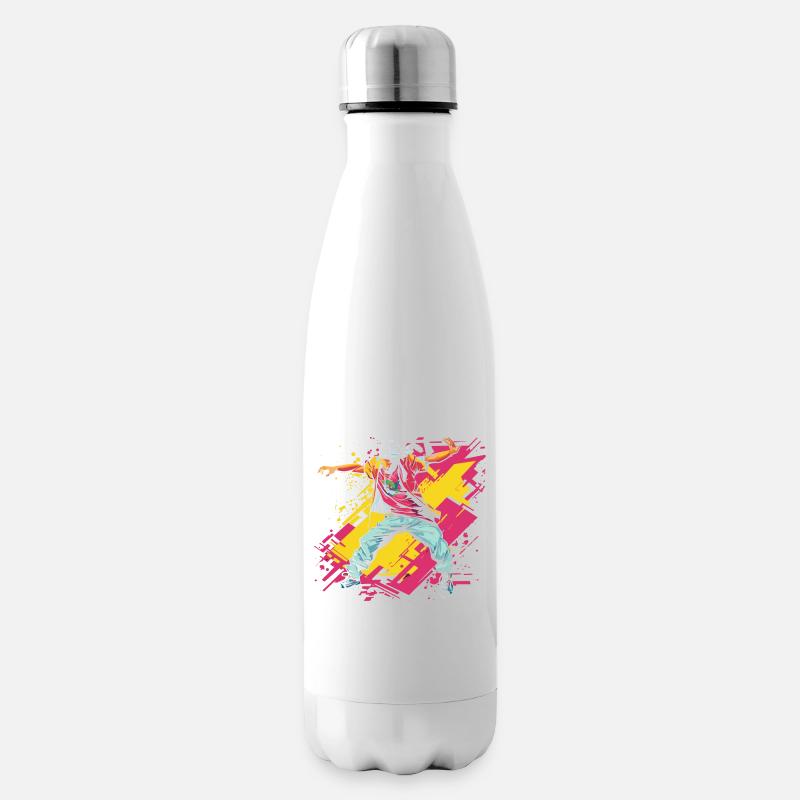 Breakdancer Graffiti - Bouteille isotherme - blanc