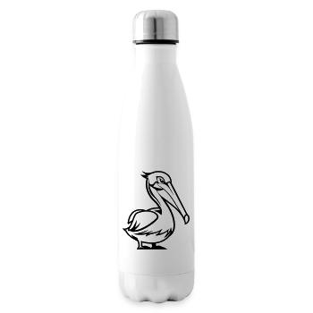 Bande dessinée Pelikan - Bouteille isotherme - blanc - Droite