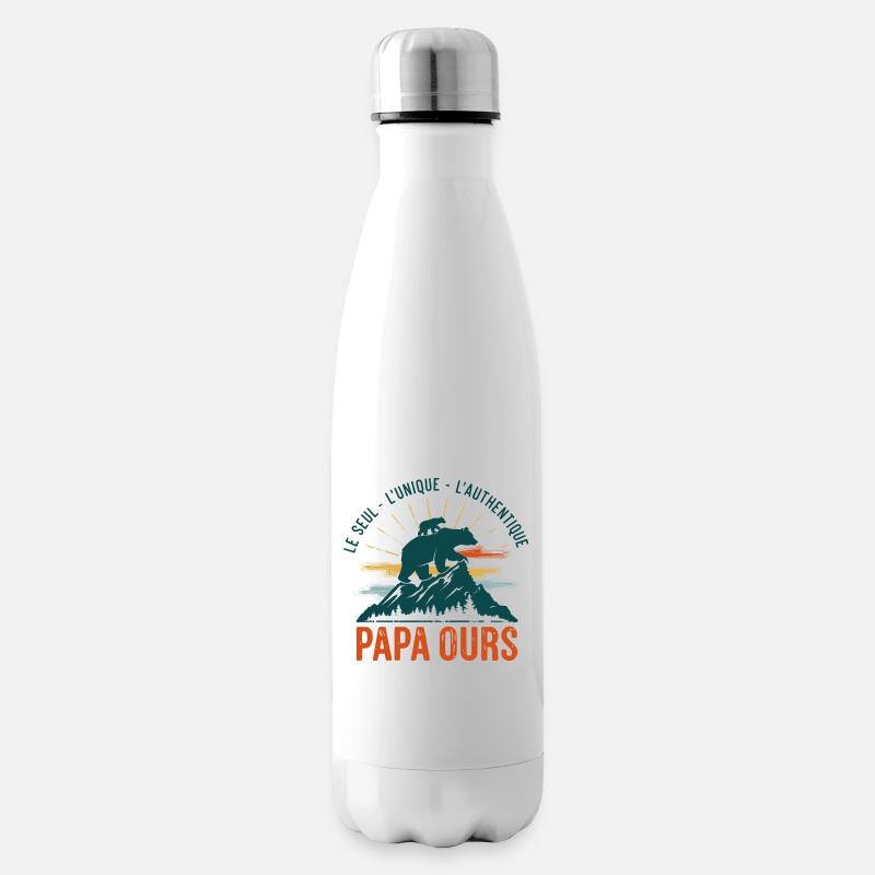 PAPA OURS - Bouteille isotherme - blanc