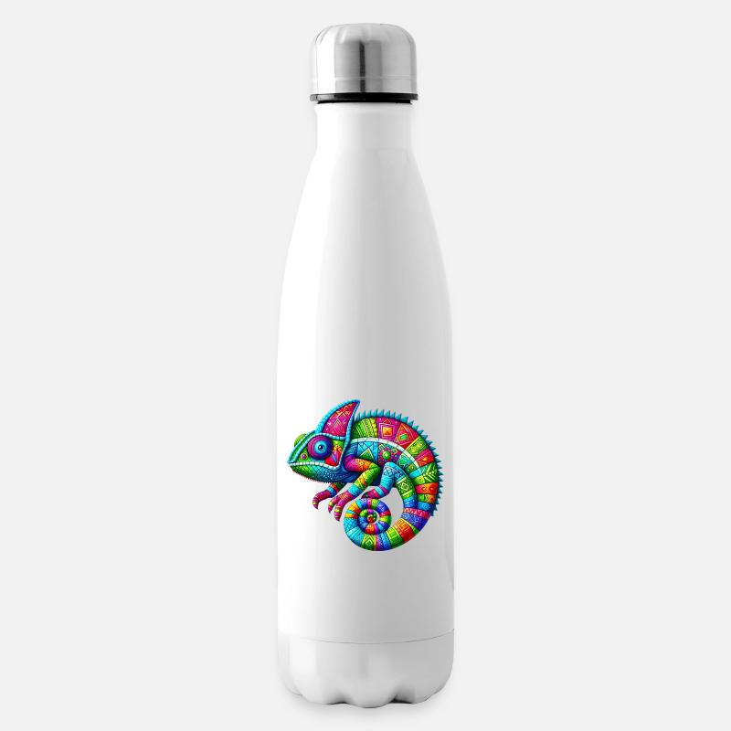 Chamäleon - Isolierflasche - Weiß