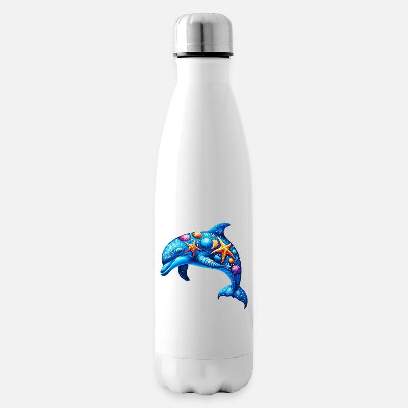 Delfin - Isolierflasche - Weiß