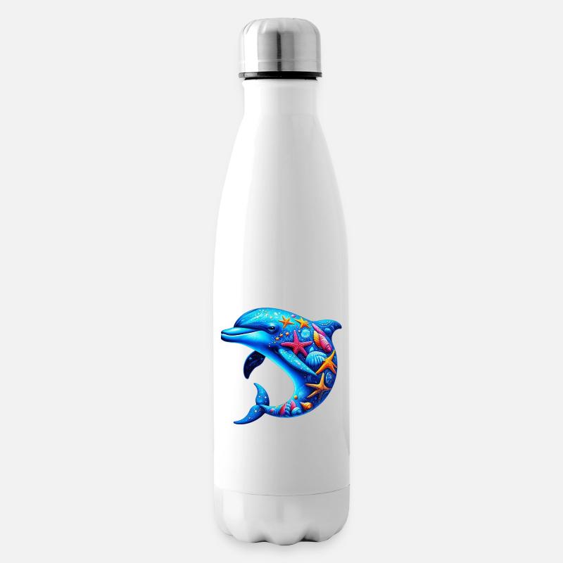 Delfin - Isolierflasche - Weiß