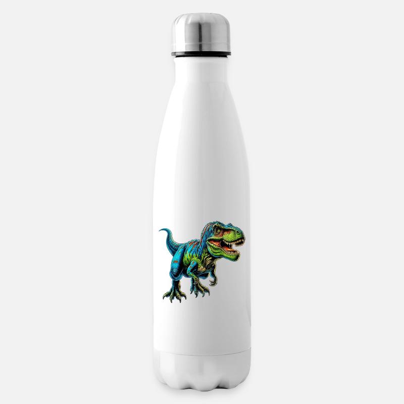 Dinosaurier - Isolierflasche - Weiß