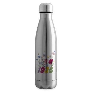 Geburtsjahr 1936 Wildblumen - Isolierflasche - Lightsilver - Rechts