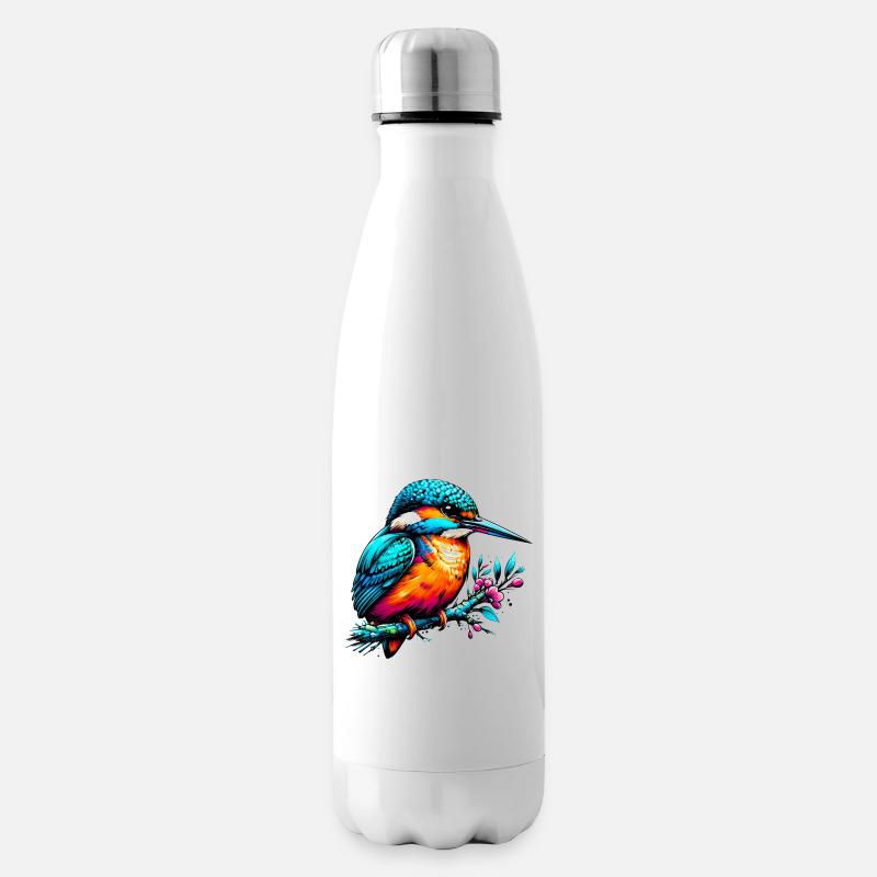 Eisvogel - Isolierflasche - Weiß